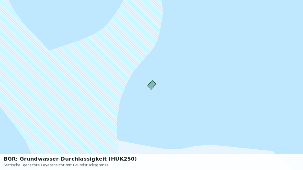 Statische Kartenansicht: BGR: Grundwasser-Durchlässigkeit (HÜK250)