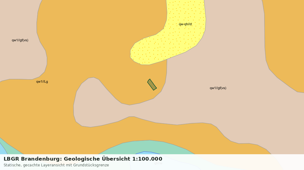 Statische Kartenansicht: LBGR Brandenburg: Geologische Übersicht 1:100.000