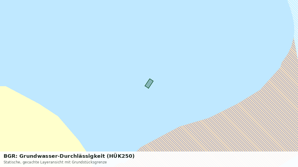 Statische Kartenansicht: BGR: Grundwasser-Durchlässigkeit (HÜK250)