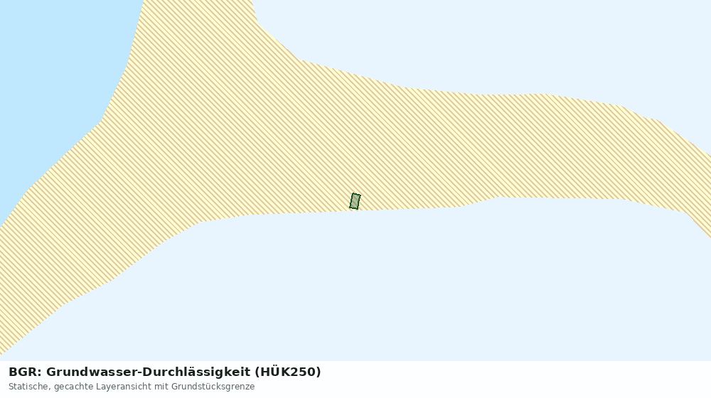 Statische Kartenansicht: BGR: Grundwasser-Durchlässigkeit (HÜK250)