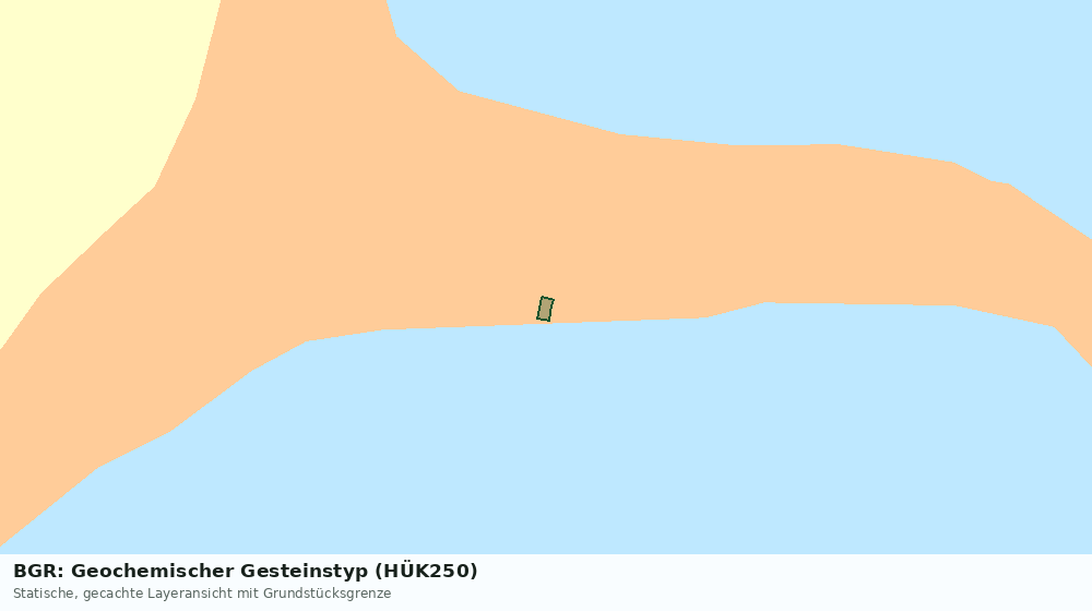 Statische Kartenansicht: BGR: Geochemischer Gesteinstyp (HÜK250)
