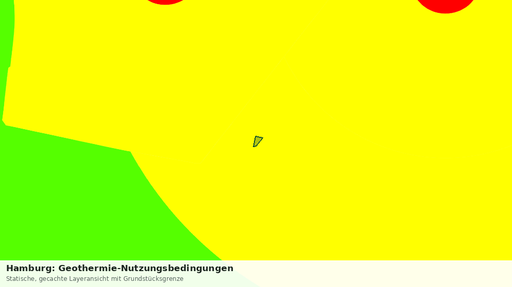 Statische Kartenansicht: Hamburg: Geothermie-Nutzungsbedingungen