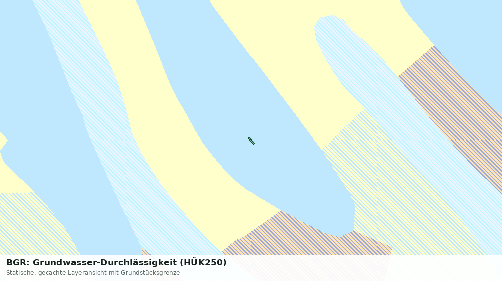 Statische Kartenansicht: BGR: Grundwasser-Durchlässigkeit (HÜK250)