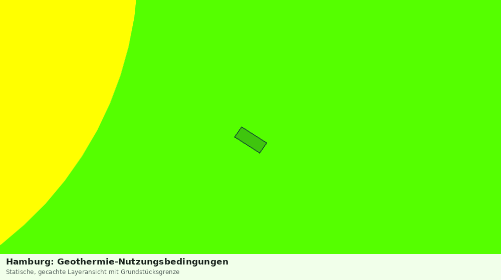 Statische Kartenansicht: Hamburg: Geothermie-Nutzungsbedingungen