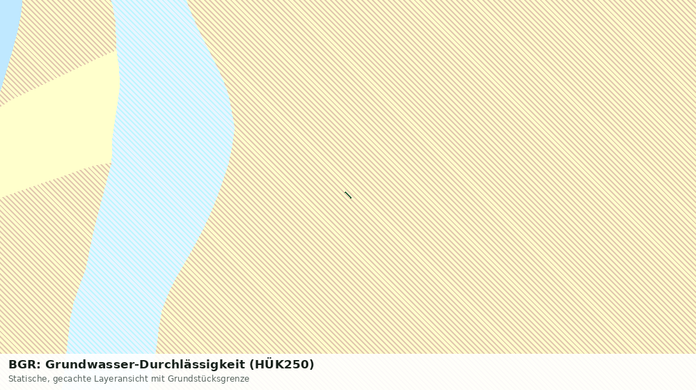 Statische Kartenansicht: BGR: Grundwasser-Durchlässigkeit (HÜK250)