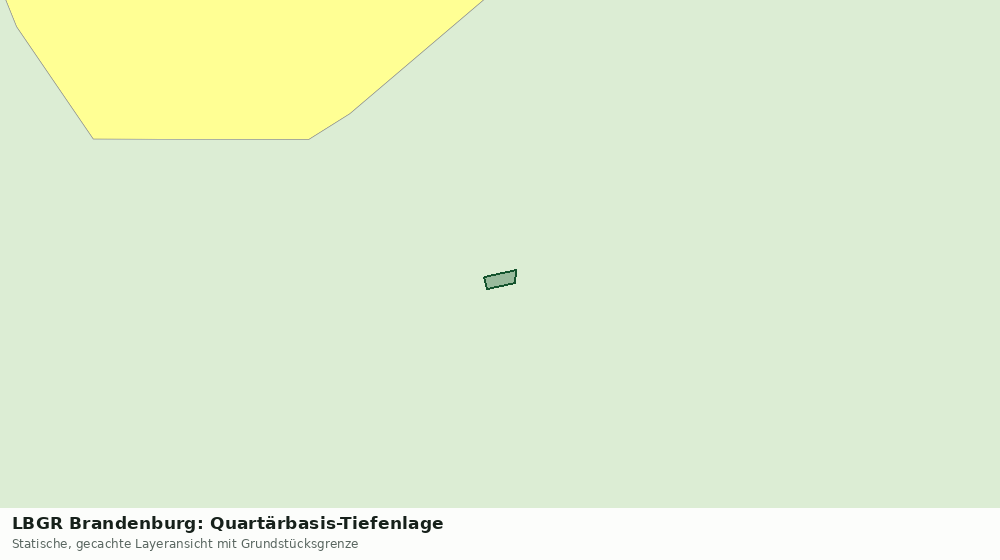 Statische Kartenansicht: LBGR Brandenburg: Quartärbasis-Tiefenlage