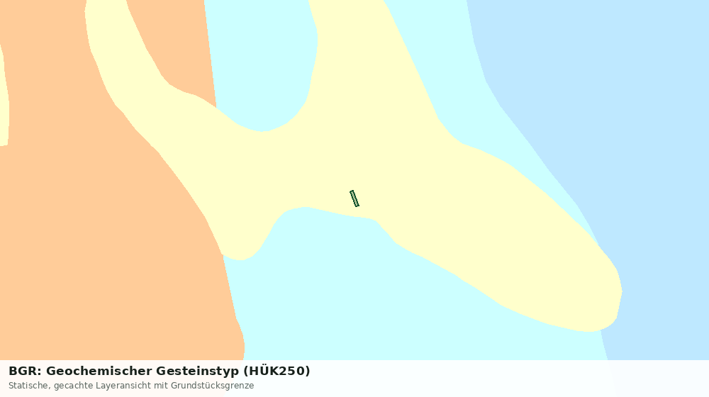 Statische Kartenansicht: BGR: Geochemischer Gesteinstyp (HÜK250)