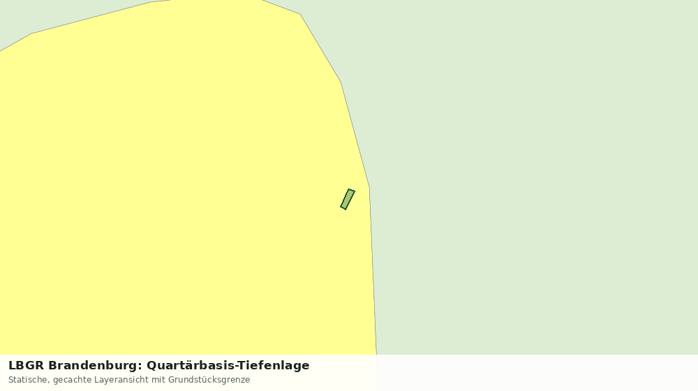 Statische Kartenansicht: LBGR Brandenburg: Quartärbasis-Tiefenlage