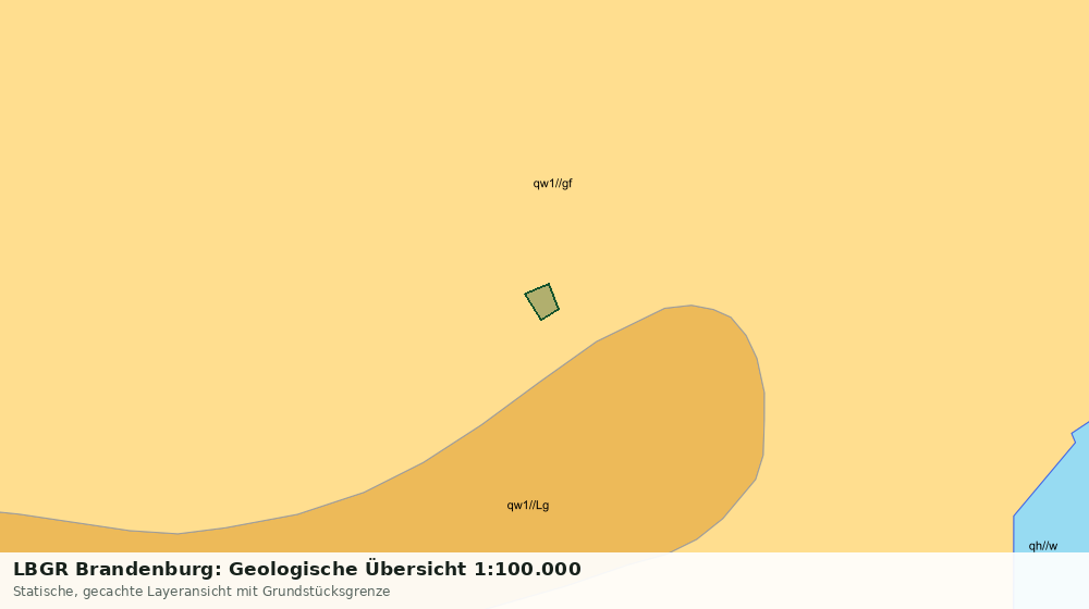 Statische Kartenansicht: LBGR Brandenburg: Geologische Übersicht 1:100.000