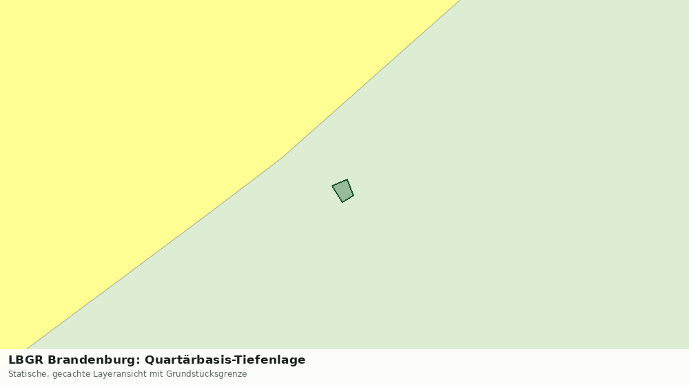 Statische Kartenansicht: LBGR Brandenburg: Quartärbasis-Tiefenlage