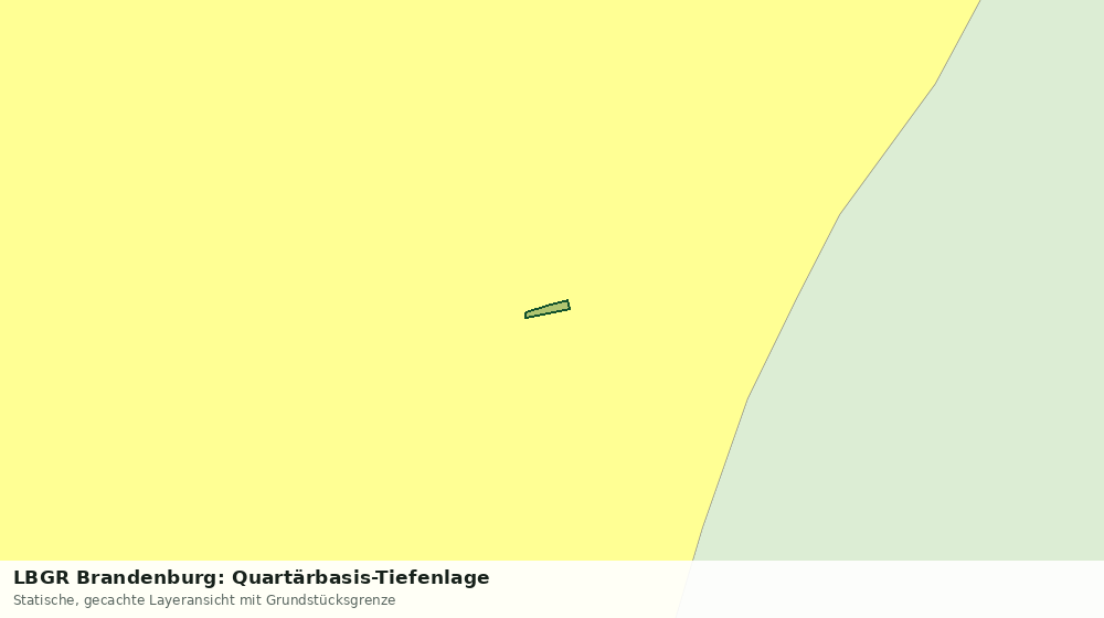 Statische Kartenansicht: LBGR Brandenburg: Quartärbasis-Tiefenlage