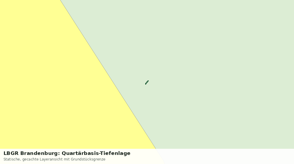 Statische Kartenansicht: LBGR Brandenburg: Quartärbasis-Tiefenlage