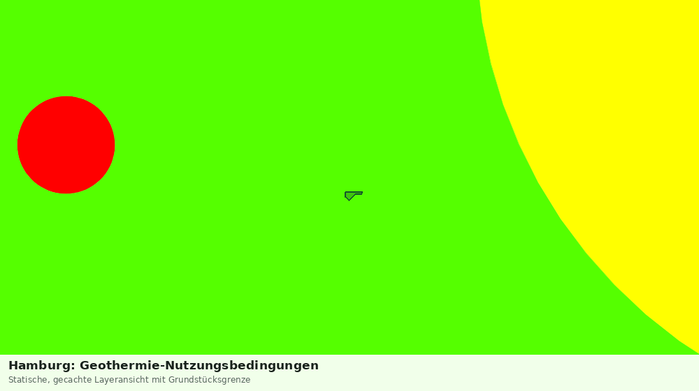 Statische Kartenansicht: Hamburg: Geothermie-Nutzungsbedingungen