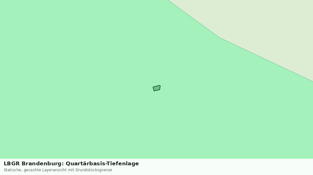 Statische Kartenansicht: LBGR Brandenburg: Quartärbasis-Tiefenlage