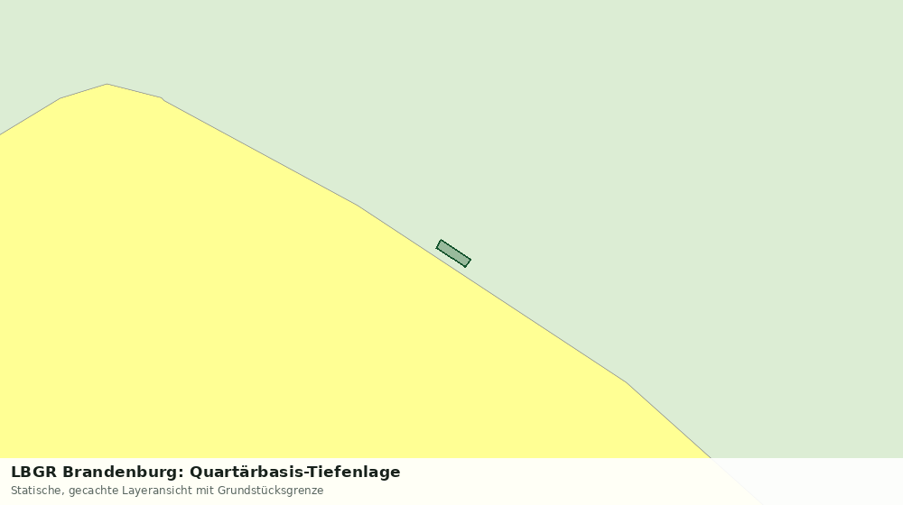 Statische Kartenansicht: LBGR Brandenburg: Quartärbasis-Tiefenlage