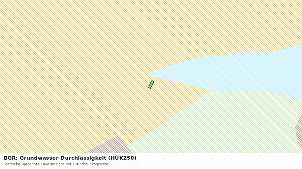 Statische Kartenansicht: BGR: Grundwasser-Durchlässigkeit (HÜK250)