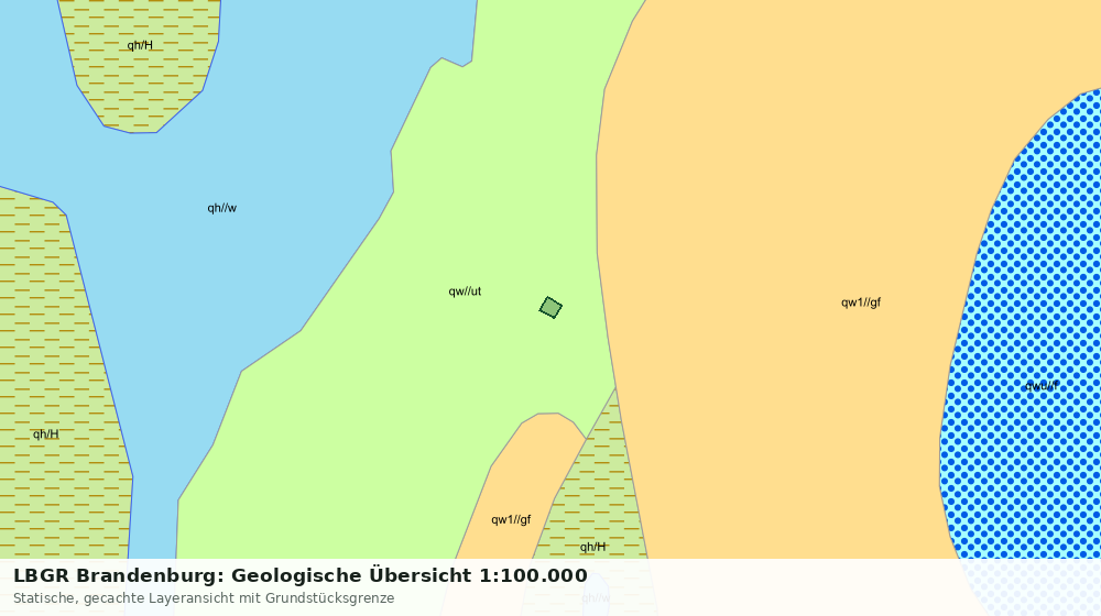 Statische Kartenansicht: LBGR Brandenburg: Geologische Übersicht 1:100.000
