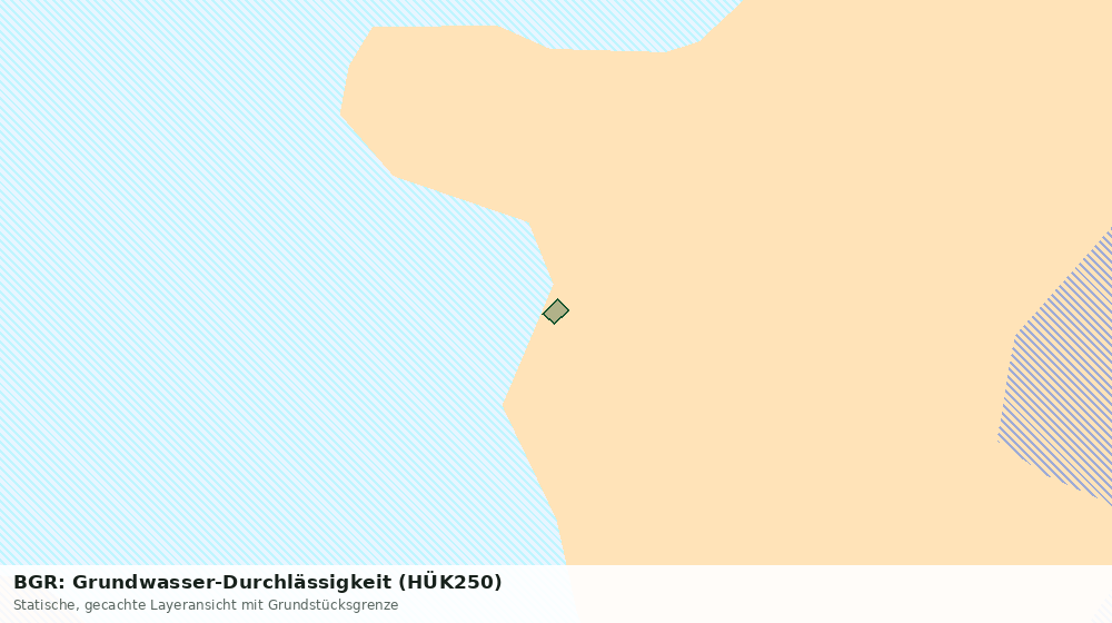 Statische Kartenansicht: BGR: Grundwasser-Durchlässigkeit (HÜK250)