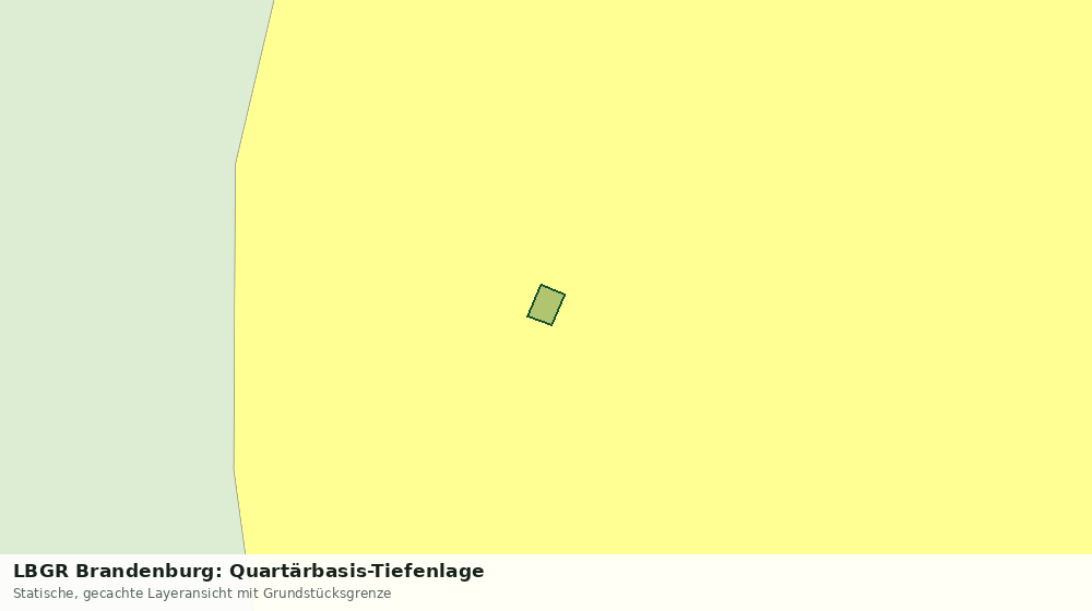 Statische Kartenansicht: LBGR Brandenburg: Quartärbasis-Tiefenlage