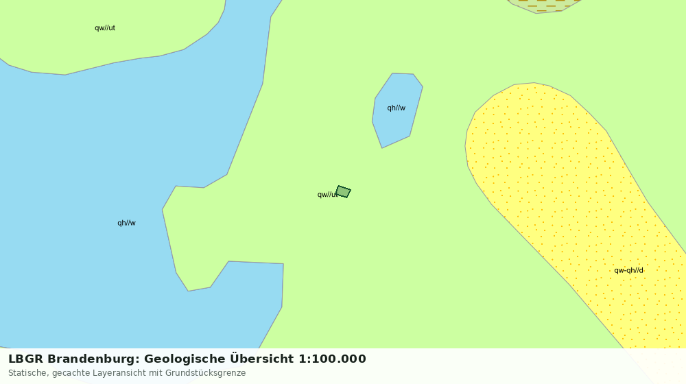 Statische Kartenansicht: LBGR Brandenburg: Geologische Übersicht 1:100.000