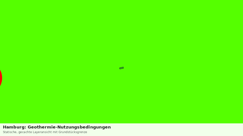 Statische Kartenansicht: Hamburg: Geothermie-Nutzungsbedingungen