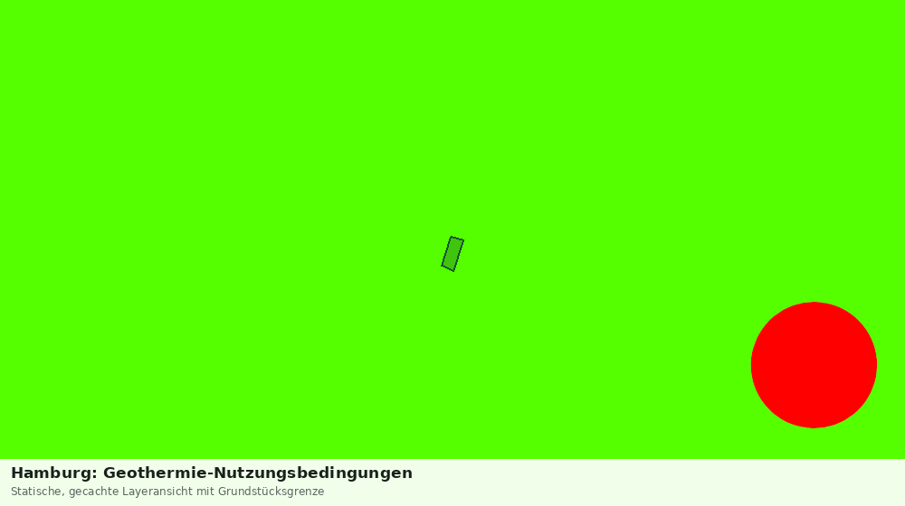 Statische Kartenansicht: Hamburg: Geothermie-Nutzungsbedingungen