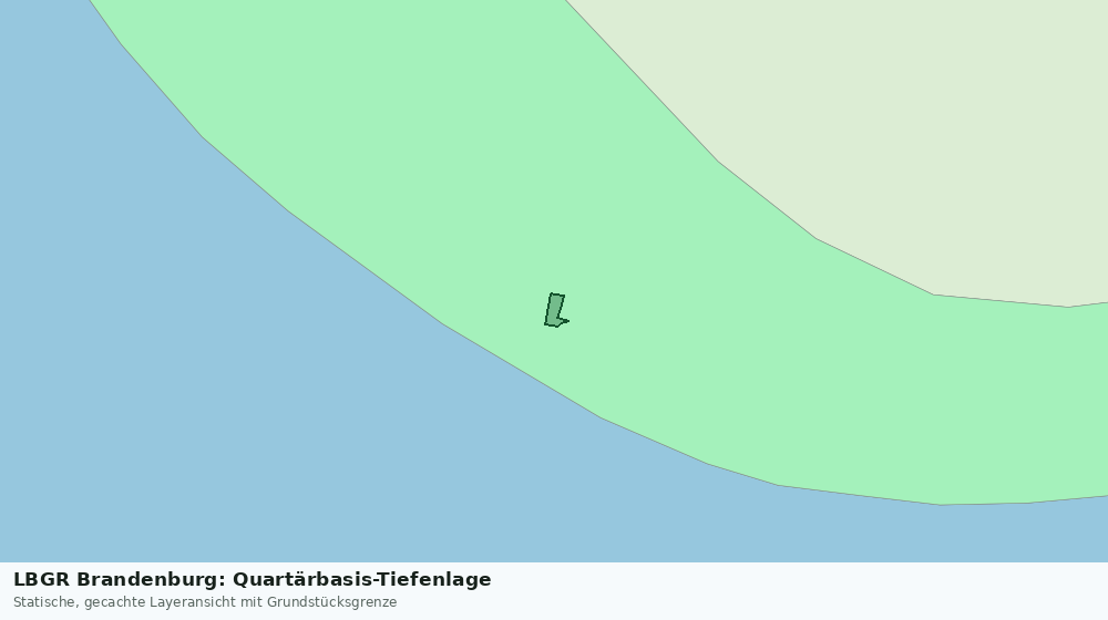 Statische Kartenansicht: LBGR Brandenburg: Quartärbasis-Tiefenlage