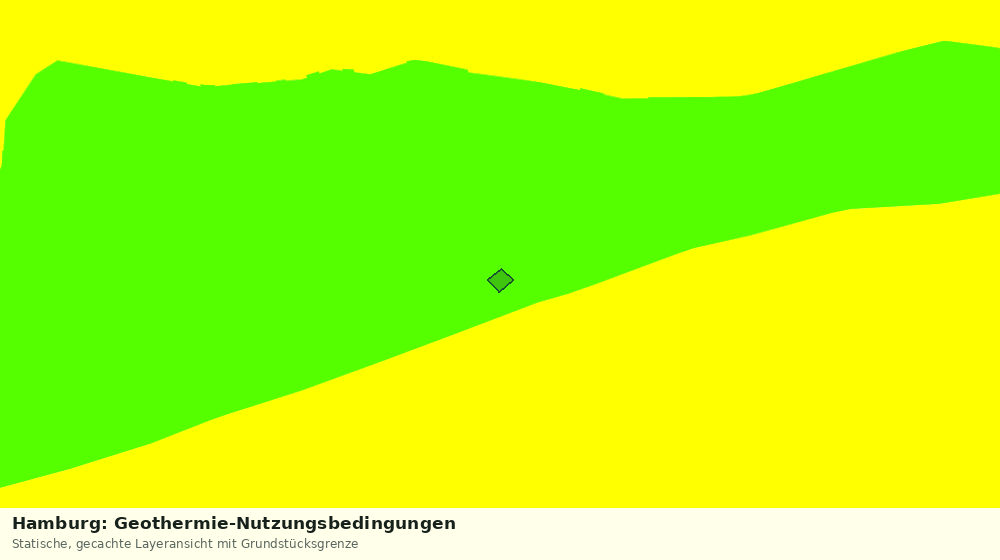 Statische Kartenansicht: Hamburg: Geothermie-Nutzungsbedingungen