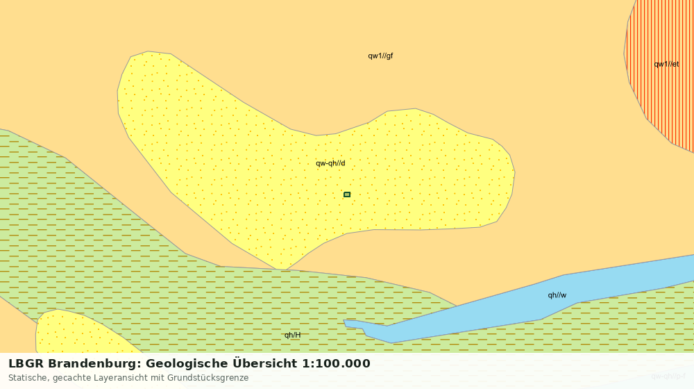 Statische Kartenansicht: LBGR Brandenburg: Geologische Übersicht 1:100.000
