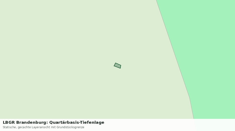 Statische Kartenansicht: LBGR Brandenburg: Quartärbasis-Tiefenlage