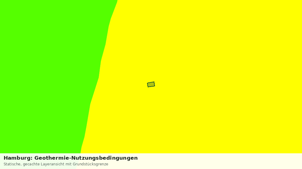 Statische Kartenansicht: Hamburg: Geothermie-Nutzungsbedingungen