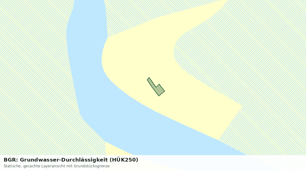 Statische Kartenansicht: BGR: Grundwasser-Durchlässigkeit (HÜK250)