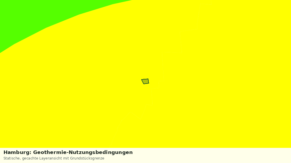 Statische Kartenansicht: Hamburg: Geothermie-Nutzungsbedingungen