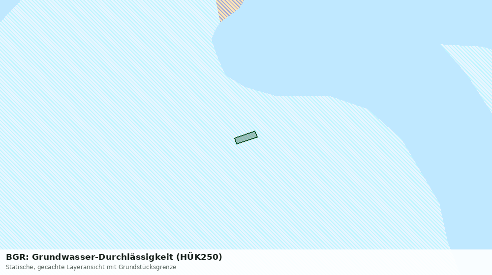 Statische Kartenansicht: BGR: Grundwasser-Durchlässigkeit (HÜK250)