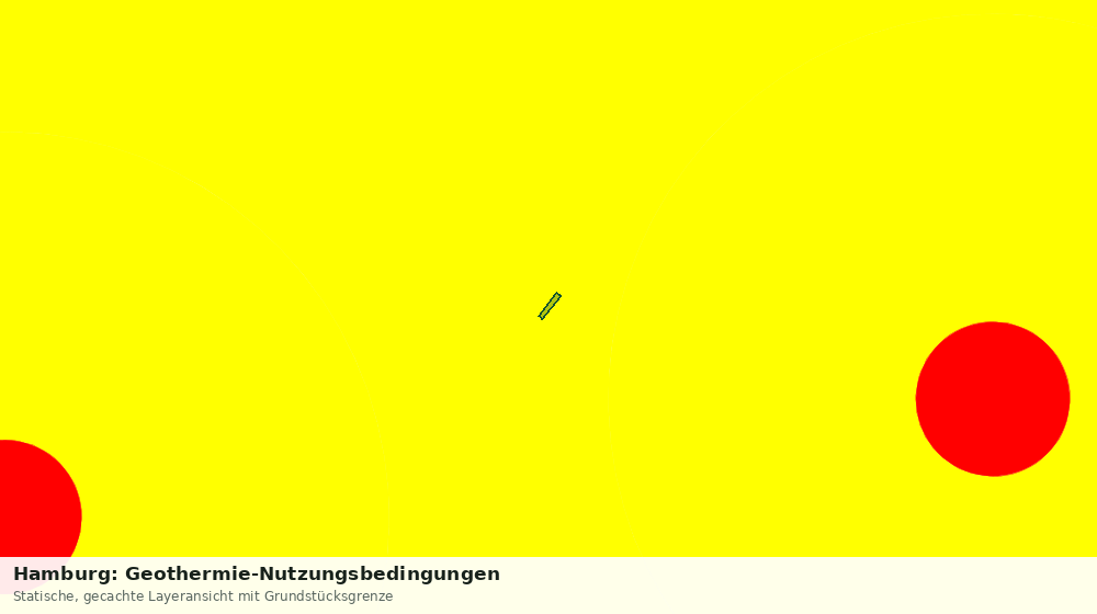 Statische Kartenansicht: Hamburg: Geothermie-Nutzungsbedingungen