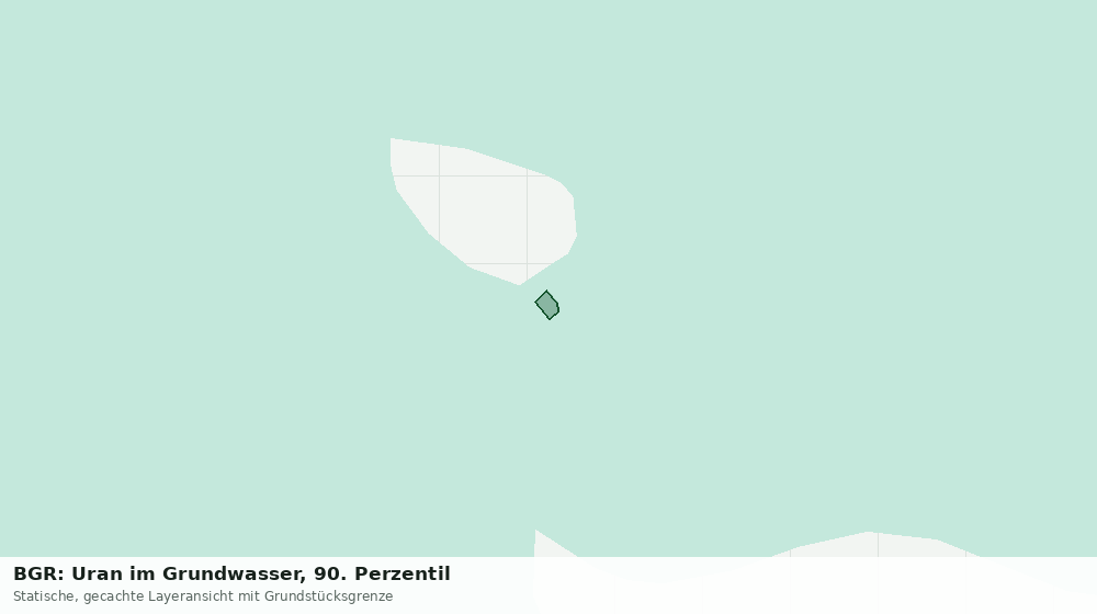 Statische Kartenansicht: BGR: Uran im Grundwasser, 90. Perzentil