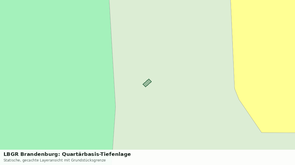 Statische Kartenansicht: LBGR Brandenburg: Quartärbasis-Tiefenlage