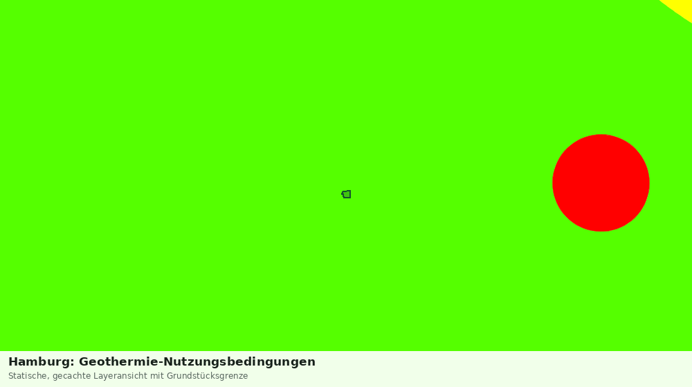 Statische Kartenansicht: Hamburg: Geothermie-Nutzungsbedingungen