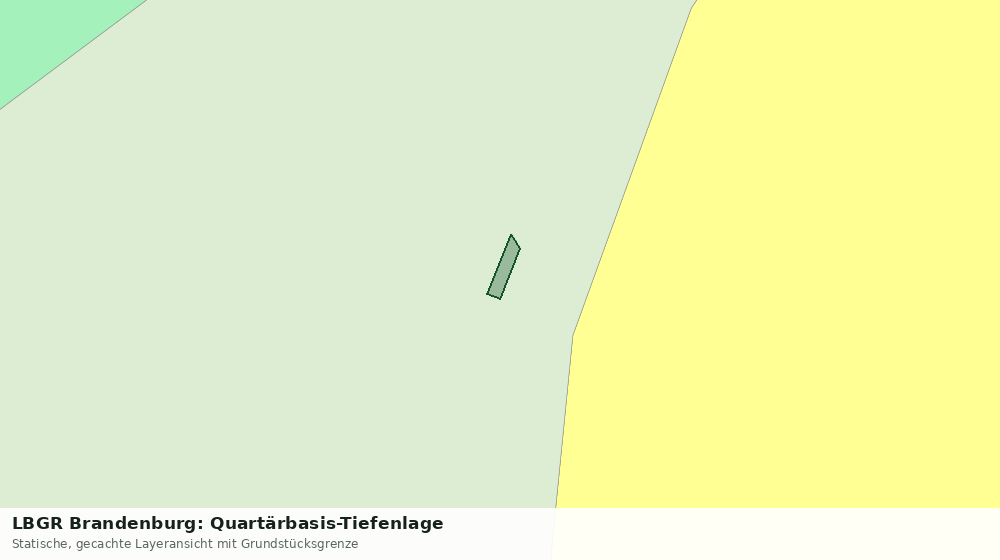Statische Kartenansicht: LBGR Brandenburg: Quartärbasis-Tiefenlage
