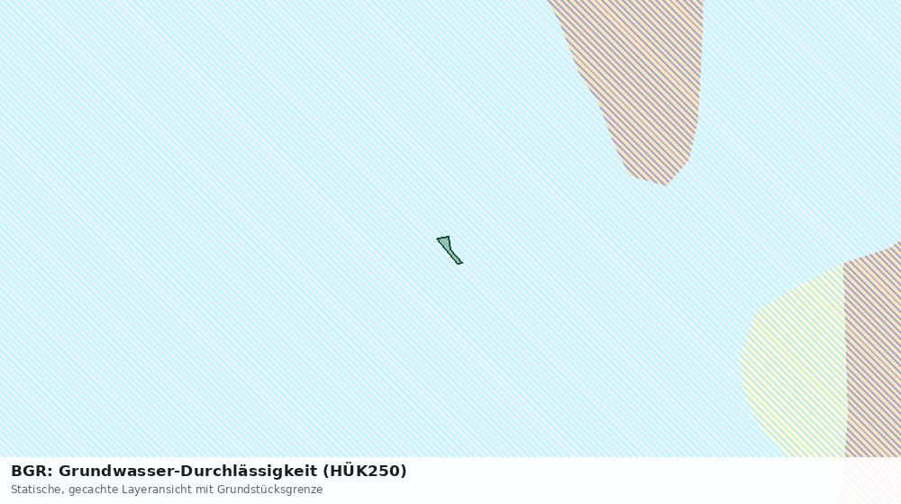 Statische Kartenansicht: BGR: Grundwasser-Durchlässigkeit (HÜK250)