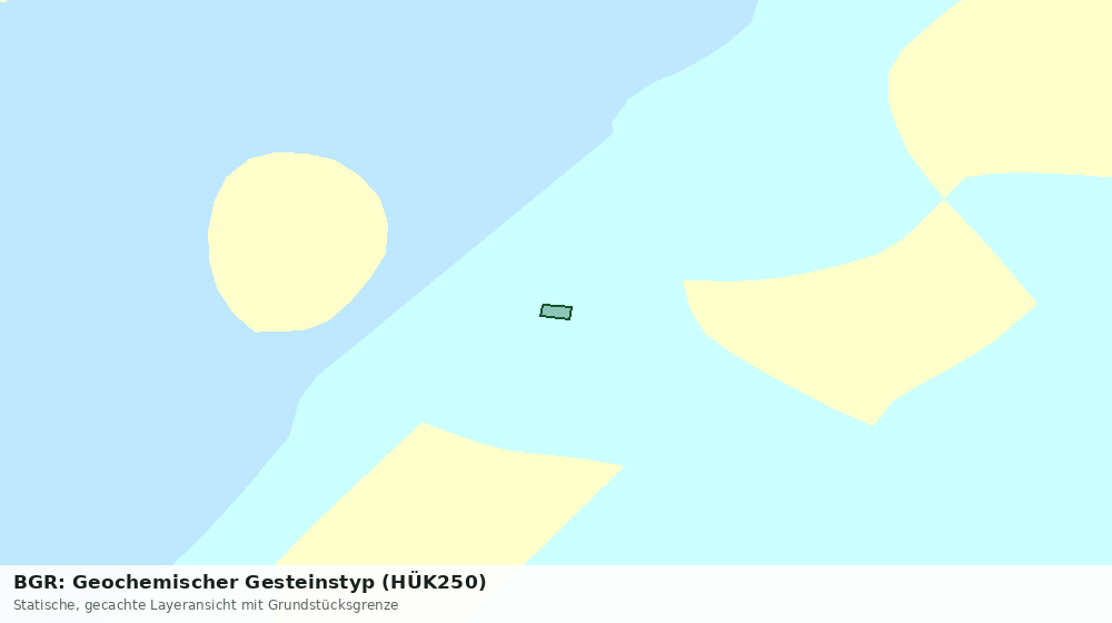 Statische Kartenansicht: BGR: Geochemischer Gesteinstyp (HÜK250)