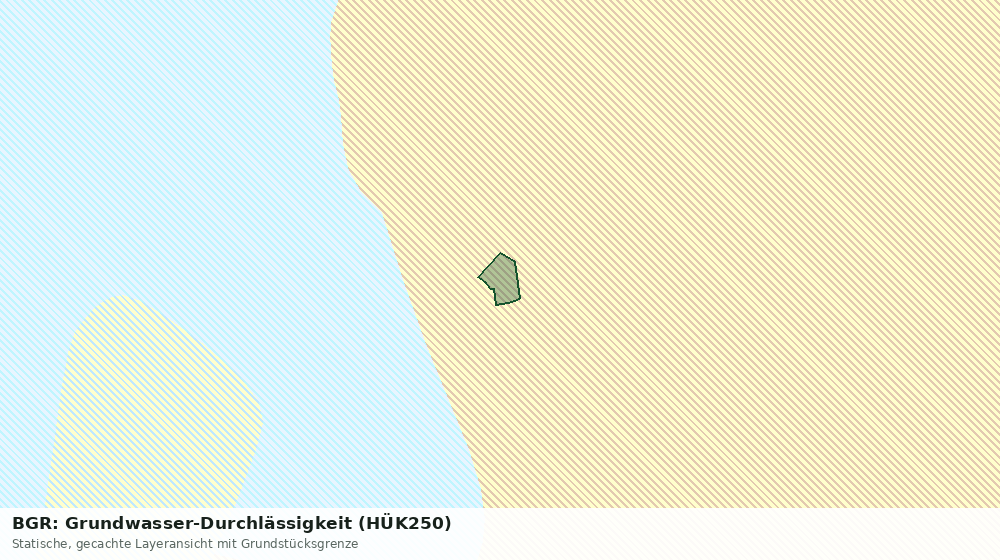 Statische Kartenansicht: BGR: Grundwasser-Durchlässigkeit (HÜK250)