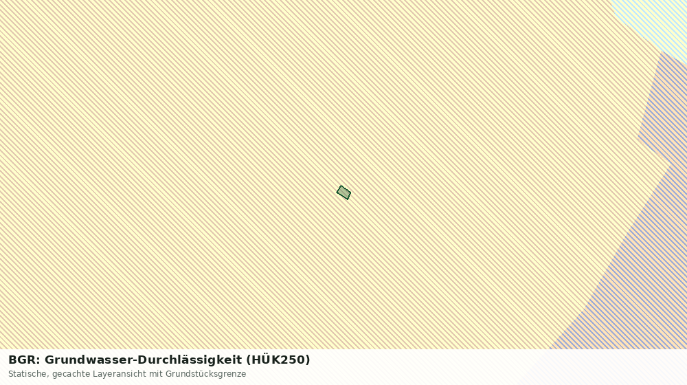 Statische Kartenansicht: BGR: Grundwasser-Durchlässigkeit (HÜK250)