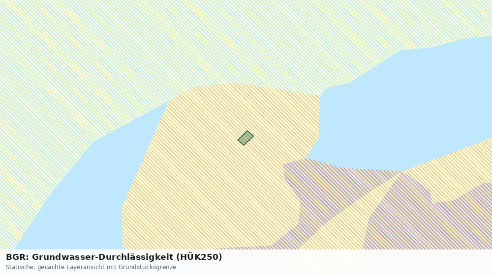 Statische Kartenansicht: BGR: Grundwasser-Durchlässigkeit (HÜK250)