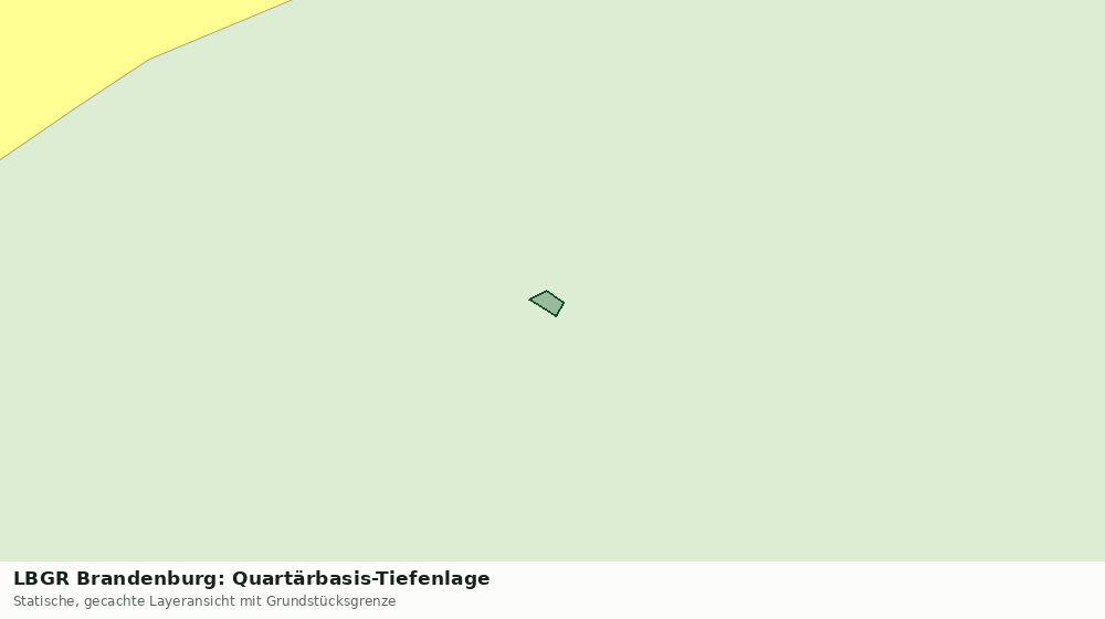 Statische Kartenansicht: LBGR Brandenburg: Quartärbasis-Tiefenlage