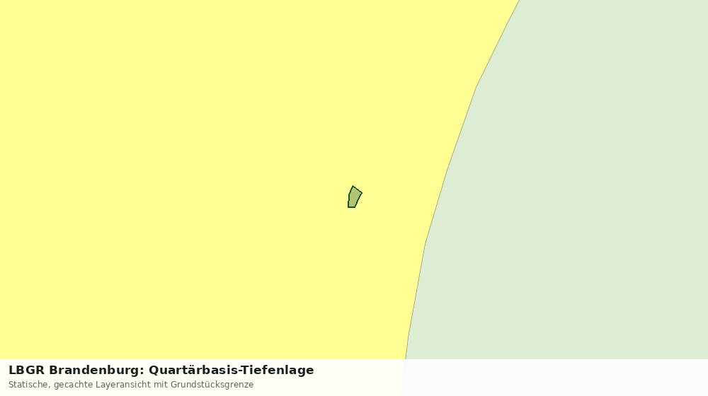 Statische Kartenansicht: LBGR Brandenburg: Quartärbasis-Tiefenlage