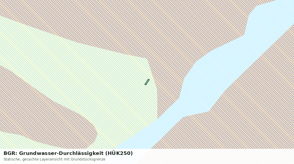 Statische Kartenansicht: BGR: Grundwasser-Durchlässigkeit (HÜK250)