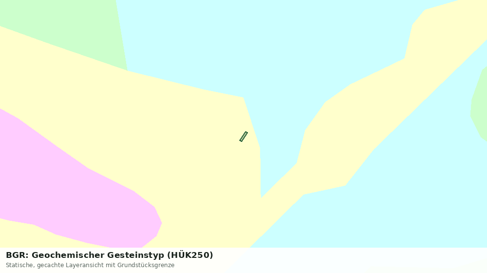 Statische Kartenansicht: BGR: Geochemischer Gesteinstyp (HÜK250)