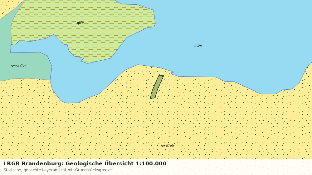 Statische Kartenansicht: LBGR Brandenburg: Geologische Übersicht 1:100.000