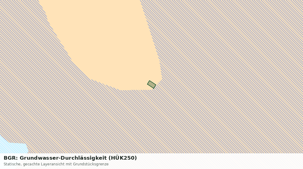 Statische Kartenansicht: BGR: Grundwasser-Durchlässigkeit (HÜK250)